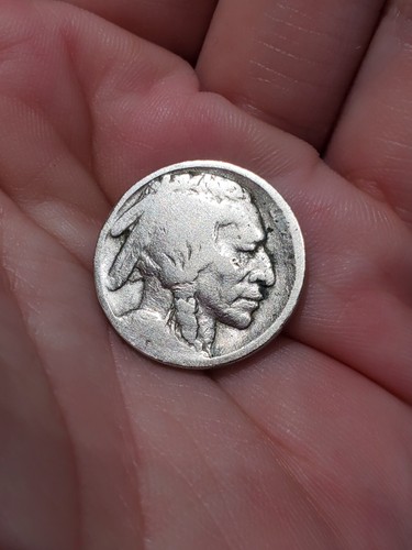 Rare Indian Head Buffalo Nickel No Mint Mark Error On Liberty Rim - 第 1/13 張圖片