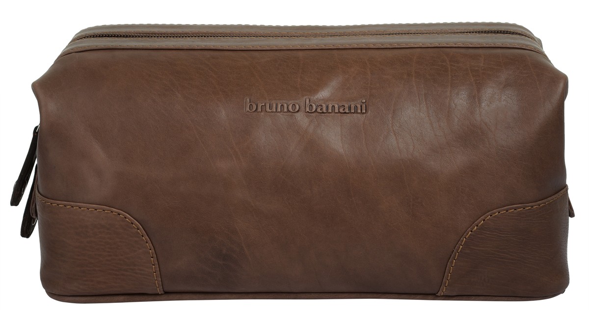 Bruno Banani Kulturtasche echt Leder - NEU - Herren, Damen Reißverschluss |  eBay