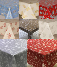 Plain Textured Christmas Pvc Oil Vinyl Table Cloth Wipe Clean Grey Red Modern 