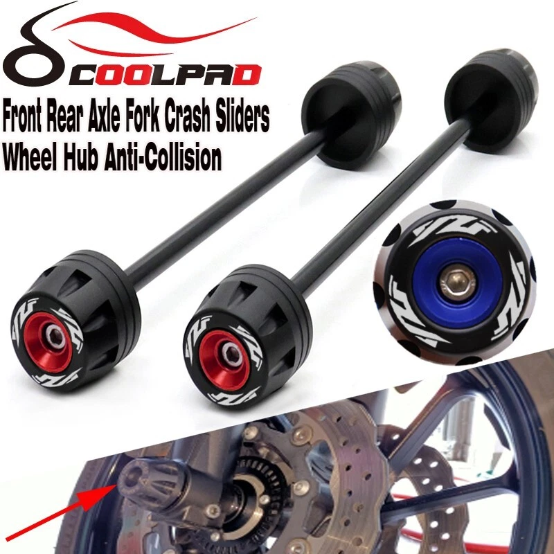 Protector deslizante horquilla rueda delantera trasera para Yamaha YZFR6 YZ-F R6 YZF R6 2003-2024 Foto 3 de 4