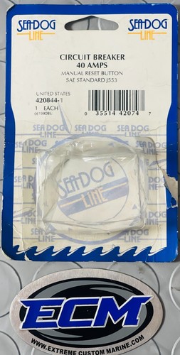 Seadog Manual Resettable Inline Circuit Breakers 40 Amp 12V or 24V OEM 420844-1 - Picture 7 of 14