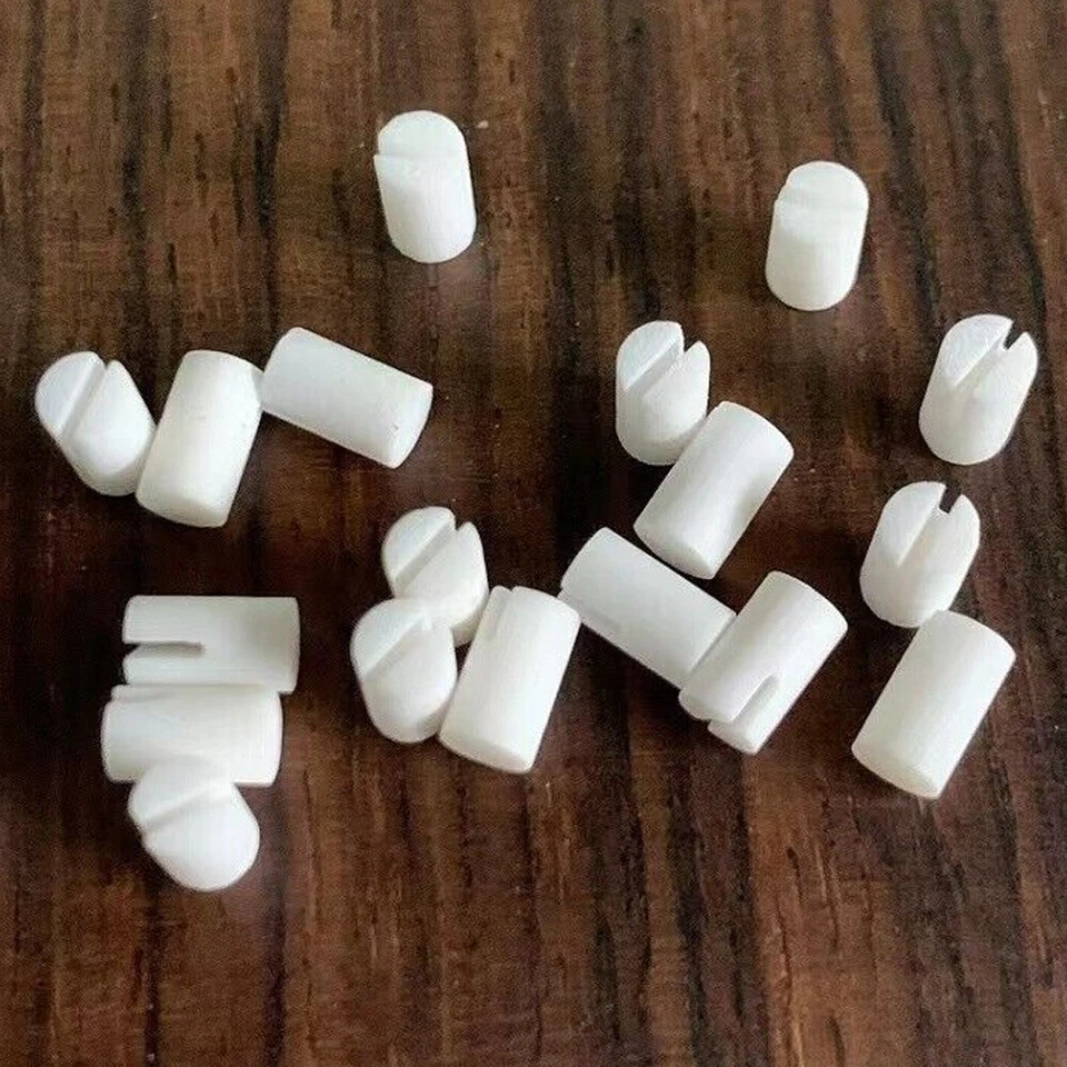 10Pcs Bone Fifth-string Nut Fit for Banjo Guitar Luthier Saddle Bridge DIY 3mm - Image 2 of 4