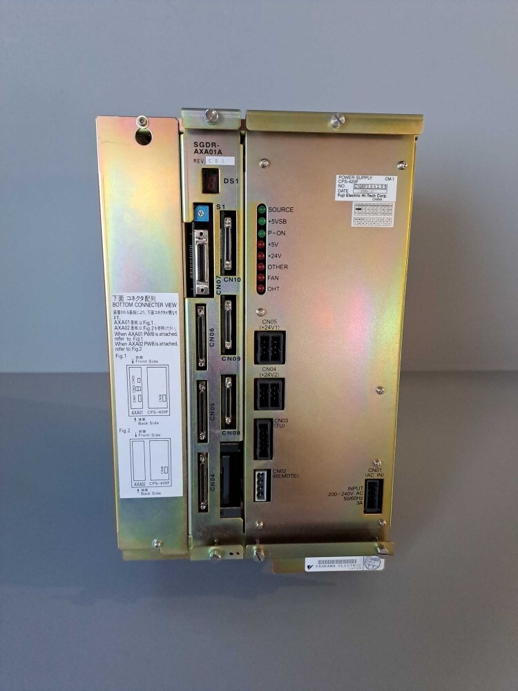 JZNC-NRK02-1 - YASKAWA - CPS-420F + SGDR-AXA01A + SGDR-AXB01A Rack ...