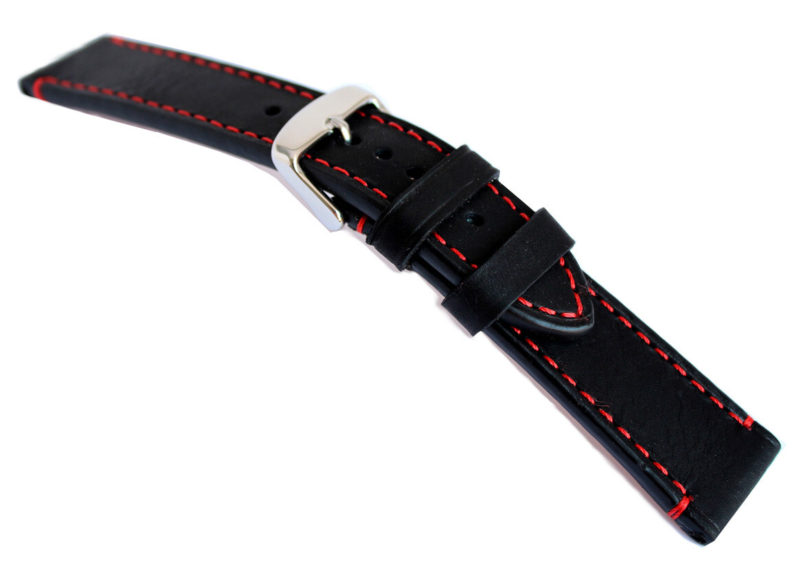 XL Cinturino IN Pelle 18, 20, 22, 24mm Rios1931 Germany Vintage - Foto 9