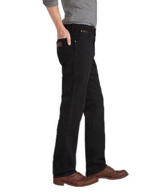 Wrangler Men's Texas Stretch Jeans in Black Overdye Waist 31