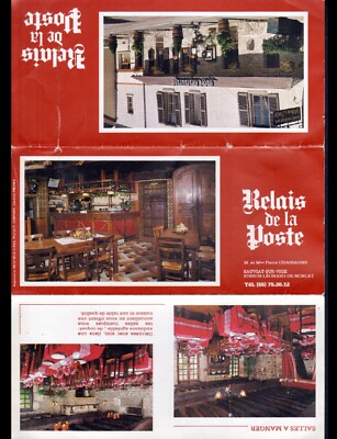 SAUVIAT-SUR-VIGE (87) HOTEL RELAIS DE LA POSTE ''Pierre CHASSAGNE'' Tract 1970