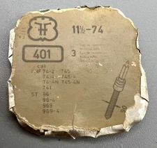 FHF FONT #74-2 BALANCE STAFF #401 SWISS rare POCKET WATCH REPAIR PARTS NOS #G27