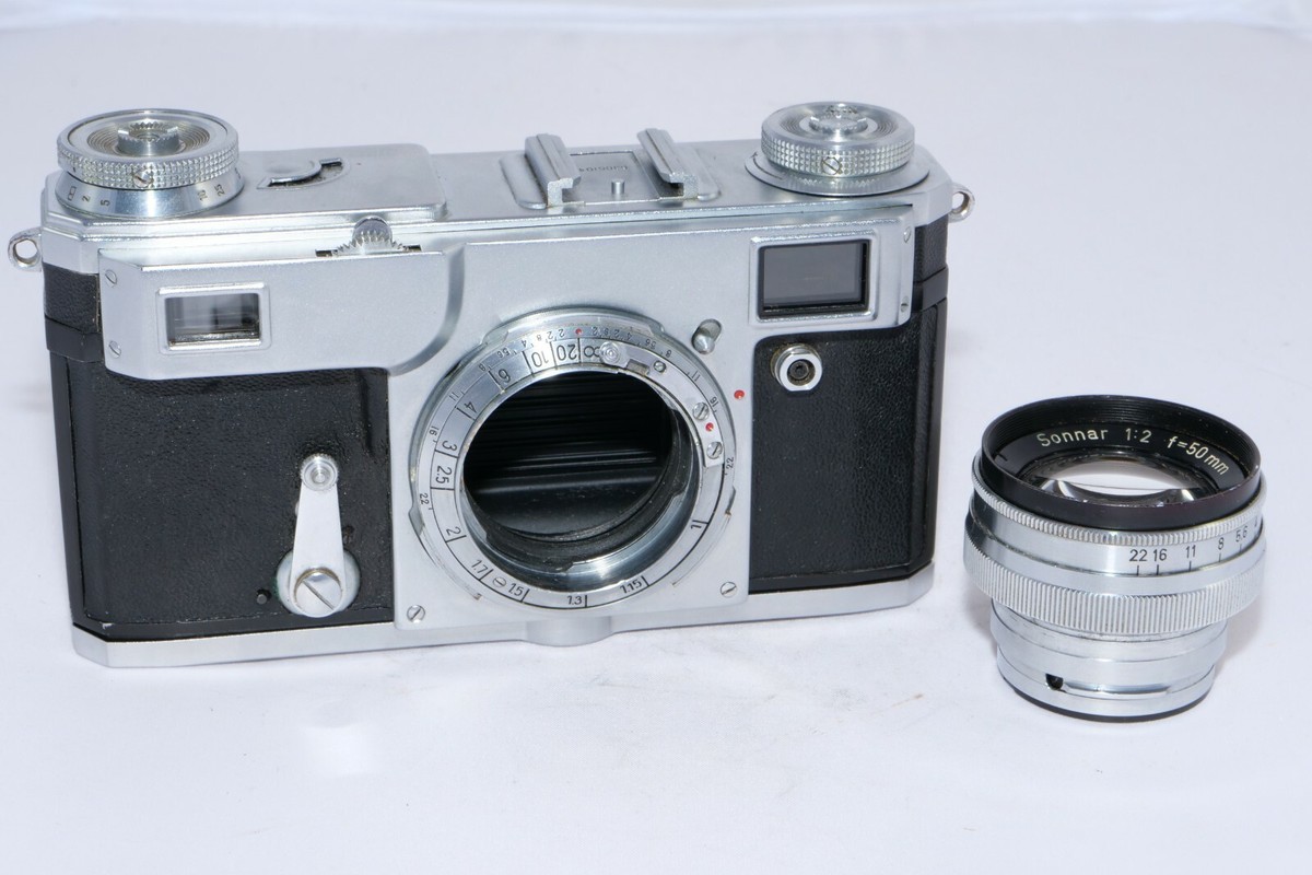 Contax IIa + Zeiss Sonnar 50mm F2｜送料無料 Contax II + Sonnar 50mm f2 – FLASHBACK CAMERA