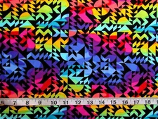 1 yd 100% Cotton Fabric "Beguiled" by Andover Fabrics Ombre Colored Geometrics