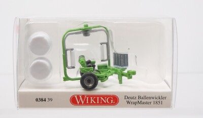 Wiking 0384-39, Deutz Bale Wrapper, Wrapmaster 1851, Farm Layout, 1/87 HO Scale