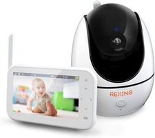REXING BM1 Baby Monitor w/ Recording Capabilities 4.5  IPS Display, 720p Video