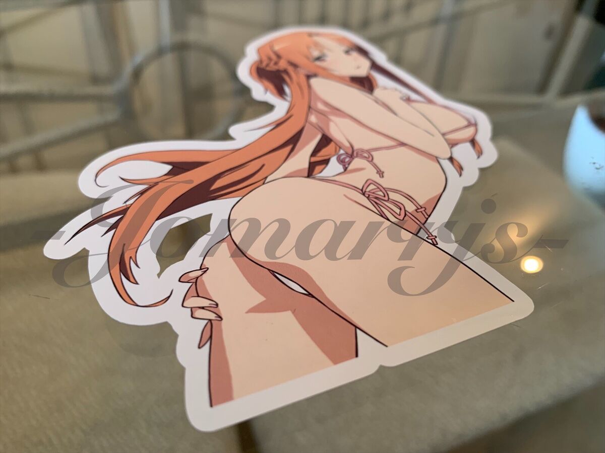 Sword Art Online - Anime- Asuna Yuuki d. Bikini Sun Fun Sticker Vinyl Decal  SAO