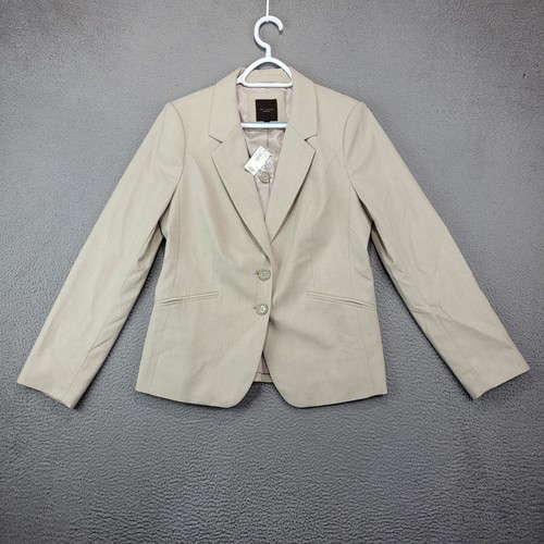The Limited Blazer Womens 12 Beige Minimal Office Business Casual $158 MSRP - 第 1/10 張圖片