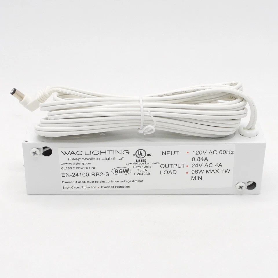 WAC Lighting 120V Input 24V Output 100W Remote Transformer (EN-24100-RB2-S) - Image 4 of 4
