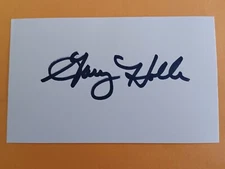 Gary Holle Signed Index Card - 1979 Rangers - B