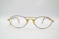 Vintage Fila 6551 Gold Brown Oval Glasses Frame Eyeglasses NOS