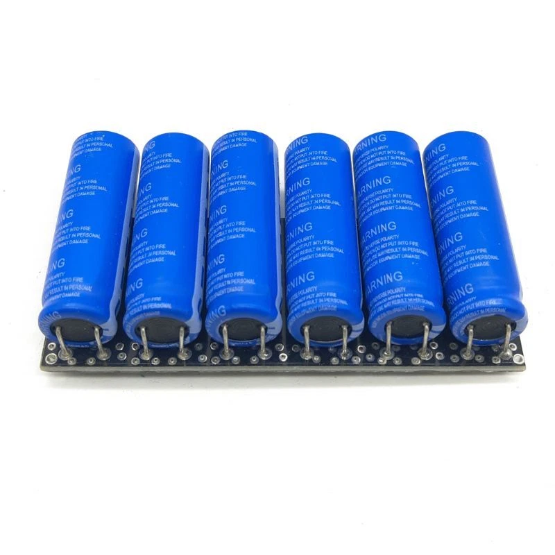 Super Condensatore 16V 500F, 6 Pezzi Con Scheda Protettiva, Per Applicazioni Automotive E Backup - Alta Capacità, Lunga Durata
