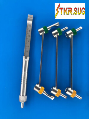 Drill Guide Large Depth Guage Surgical Orthopedic Instrument with  Set of 4 PCS 