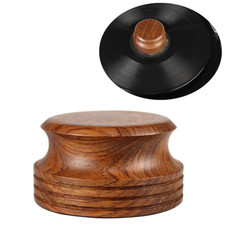 Retro Wooden Disc Balanced Stabilizer Vinyl Turntable Record Weight Clamp 317g