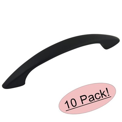 *10 Pack* Cosmas Cabinet Hardware Flat / Matte Black Pulls - #1387FB