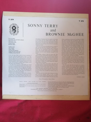 SONNY TERRY and BROWNIE McGHEE LP UK 1960s MINT- - Picture 2 of 2