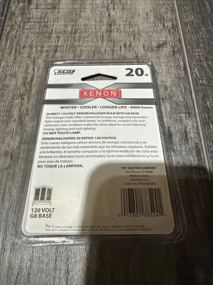 Xenon Bulbs G8 Bi-Pin Base 120V 20-Watt Whiter Cooler Longer Life 4000 Hours - Image 3 of 4