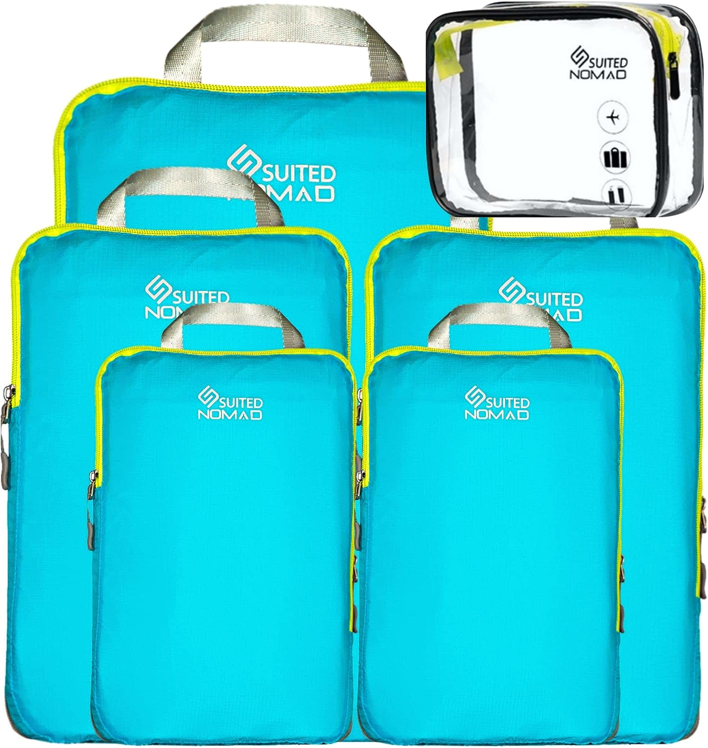 Compression Packing Cubes Set,Ultralight Travel Organiser Bags-image