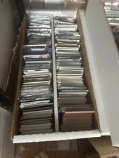 Bulk lot of Sports Cards 400 Count Box Commons With 25 Soft Sleeved Stars