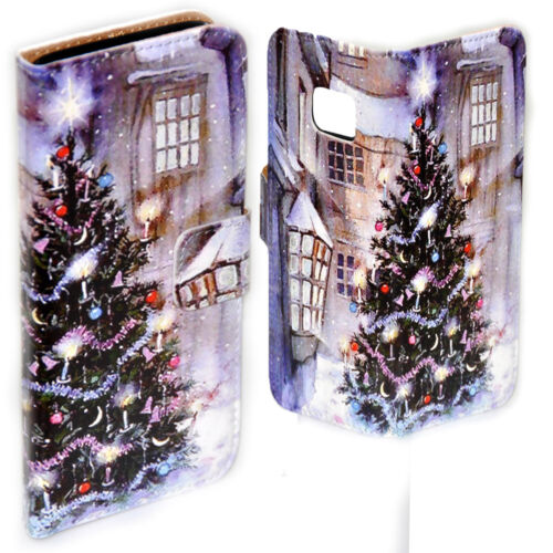 For Huawei Series - Snow White Christmas Print Wallet Mobile Phone Case Cover #1 - Picture 9 of 9