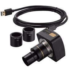 AmScope 1.2MP Low-light  USB2.0 C-mount Microscope Camera + Calibration Slide