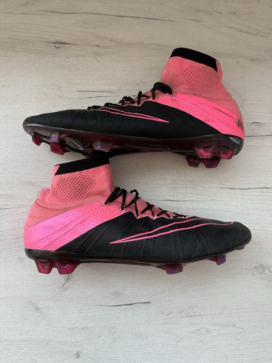 Nike Mercurial Superfly FG Leather Black Pink ACC Soccer Football
