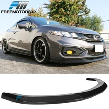 Fits 14-15 Honda Civic Coupe PU Front Bumper Lip Splitter Spoiler Black