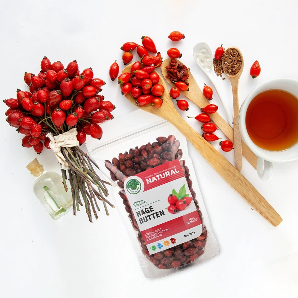 Hagebutten ganz schonend getrocknet 350g die Vitamin C Quelle Hagebuttentee - Bild 2 von 4