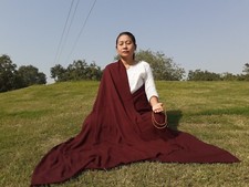 Handwoven Buddhist Lama Monk Pure Cashmere Wool Himalayan Meditation Shawl/Zen