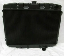 1967 - 1970 Ford Mustang Mercury Cougar Radiator 24" Aluminum Factory A/C Black