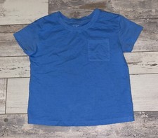 Cat  Jack Short Sleeve Shirt size M medium 8 - Heathered Blue/Pocket NEW  B