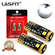 Lasfit Xenon White Canbus LED Bulbs License Plate Map Dome Ceiling Light 168 T10
