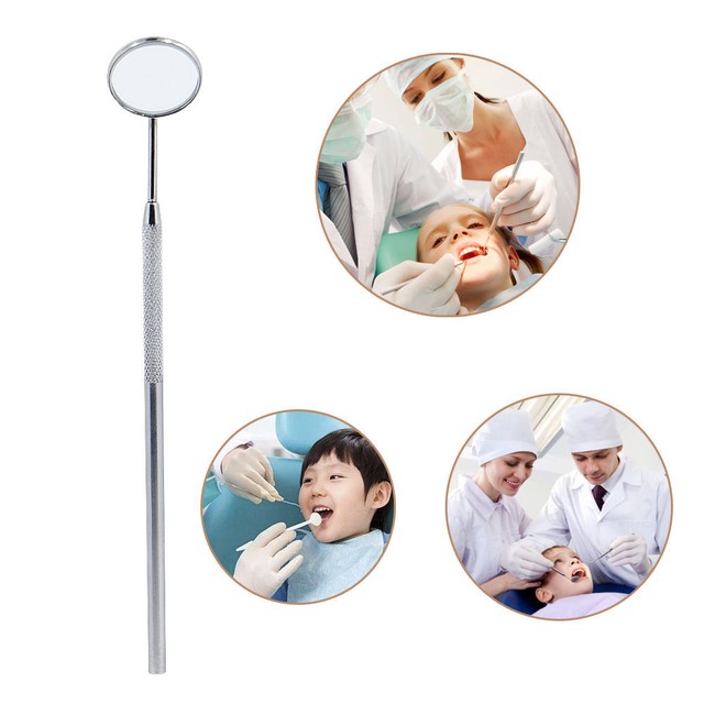 1x Dental Mirror Dentist Handle Tool for Teeth Mouth Cleaning