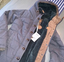 Womens Naketano Blue Coats Jacket Zip Small