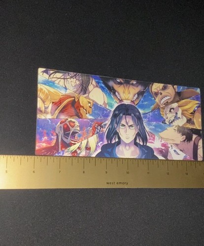 Attack On Titan 3D Lenticular Anime Movimiento Coche Calcomanía Peeker - Imagen 1 de 3