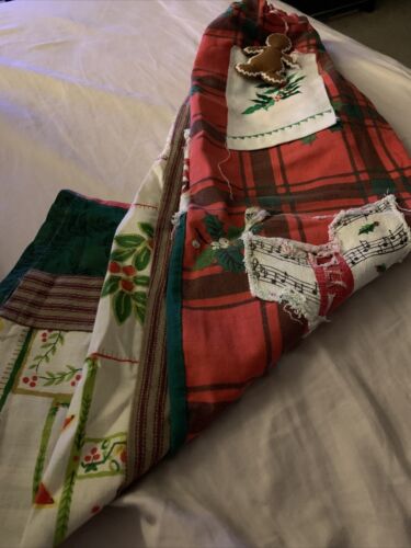 Patchwork Handsewn Christmas Pants Boys Size 8 - Picture 9 of 10
