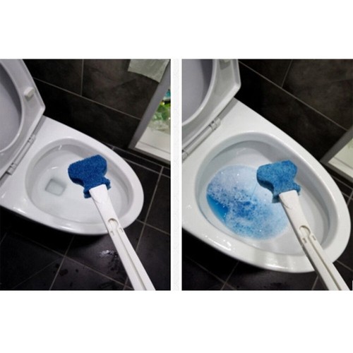 3M Scotch Brite Disposable Toilet Bowl Cleaner Scrubber Handle with 4 Refills - Picture 3 of 3