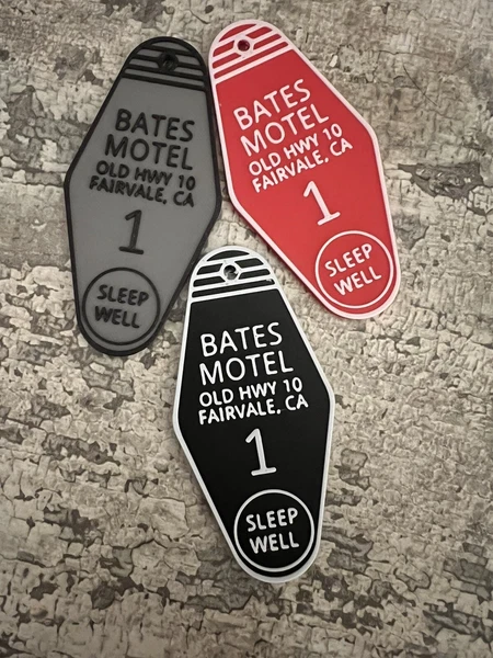 Bates Motel Keychain Psycho Norma Norman Horror Movie Hitchcock Hotel Gift