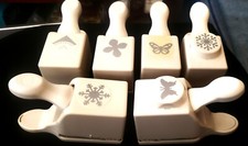 6 New Miscellaneous Martha Stewart Punches, Snowflake, 2 Shapes  2 Butterflies