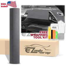 Velvet Stretchable Nardo Gray Suede Textured Car Vinyl Wrap Sticker Decal Sheet