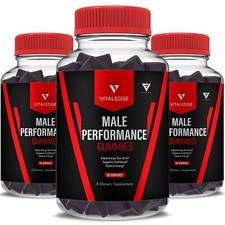 3 Pack Vital Edge Performance Gummies Vitaledge Max Formula 3 Month Supply