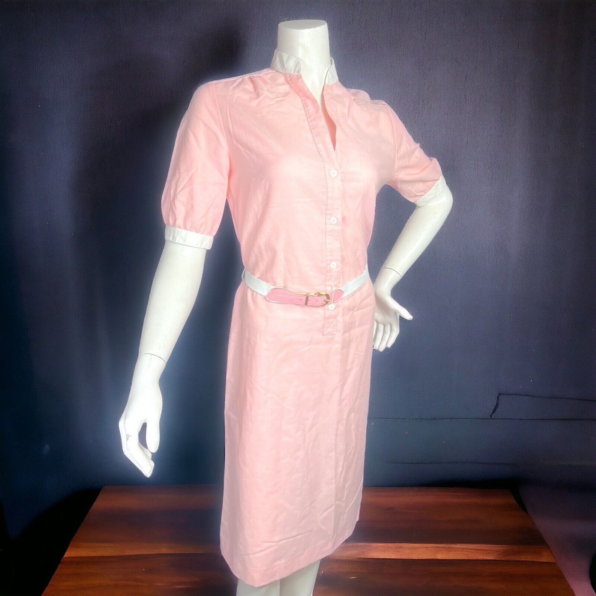 shirtwaist dress Classic : A Timeless Treasure SPERO PARK which features long sleeves Classic Shirtwaist Dress in Green