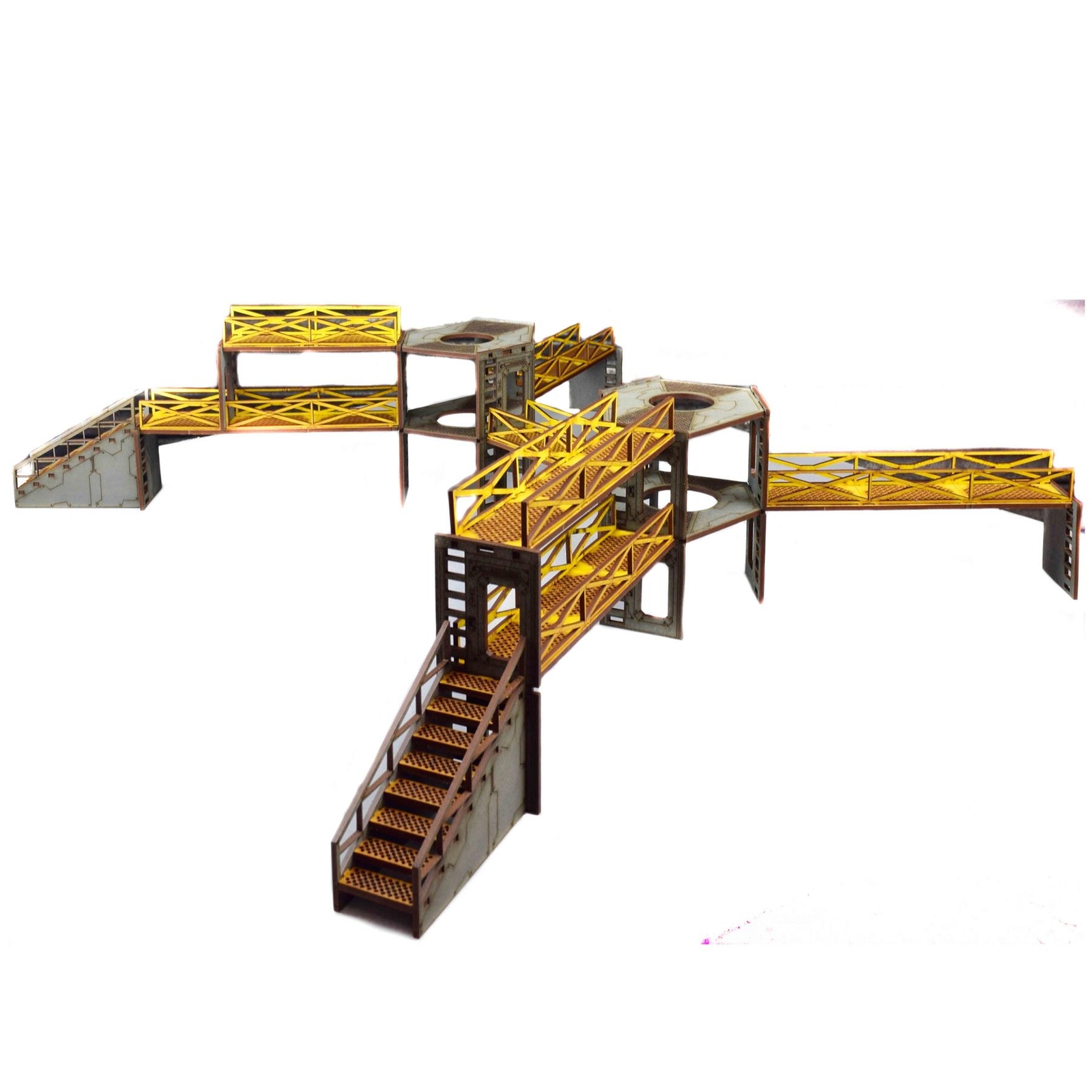 Large Battlefield Kit 1 Pre-Painted Wargaming Model Multi Level Hive RPG