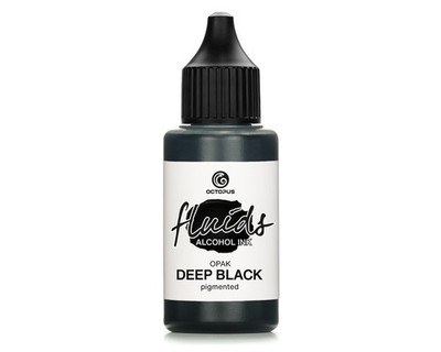 Fluids Alcohol Ink OPAK DEEP BLACK Alkoholtinte für Fluid Art und Resin, schwarz