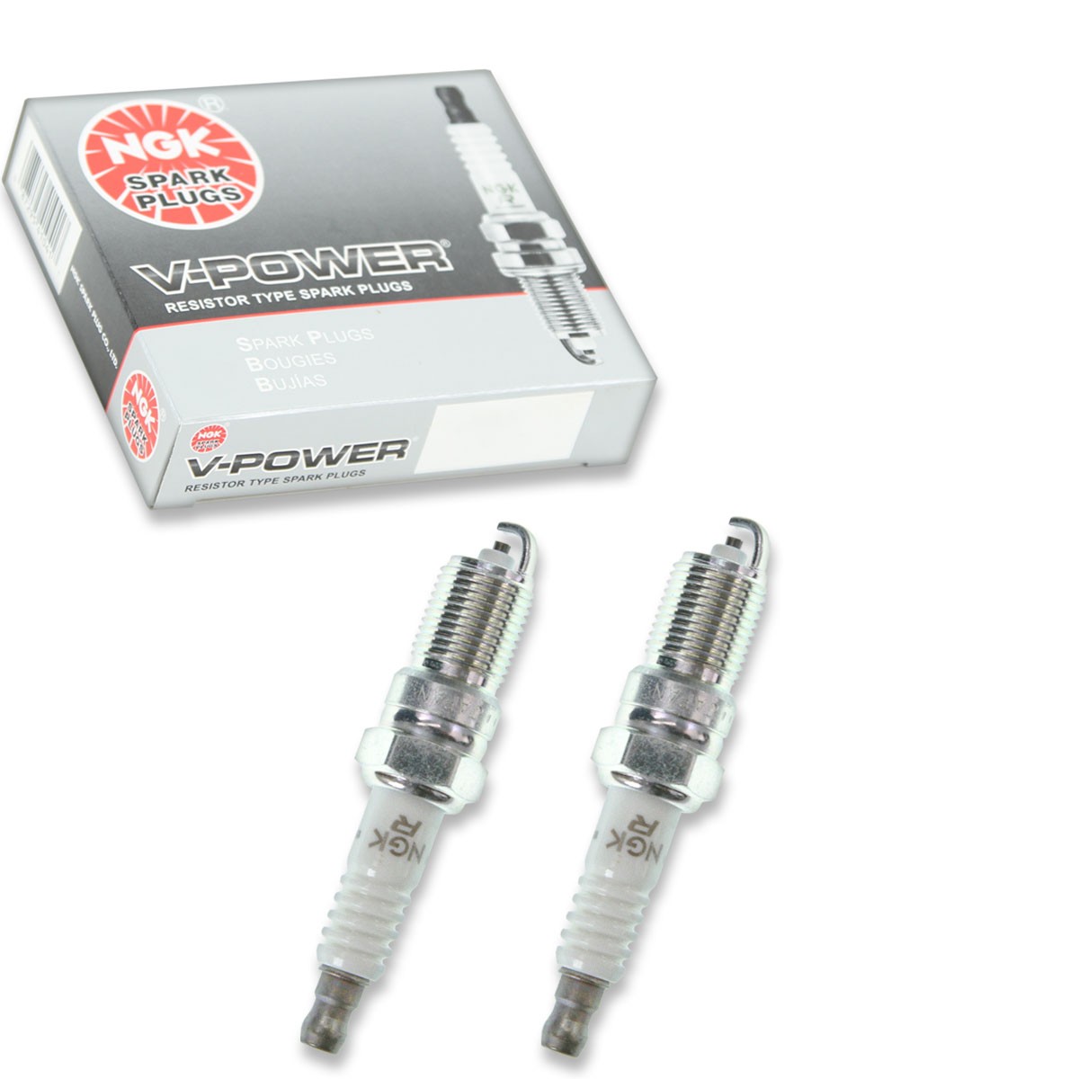 2 pc NGK 3951 TR55 V-Power Spark Plugs for T20EPR-U15 T16EPR-U15 SP446 SP400 qv